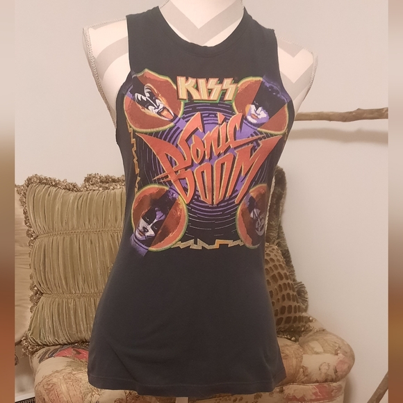 Upcycled Tops - One-of-a-kind Upcycled Kiss Top